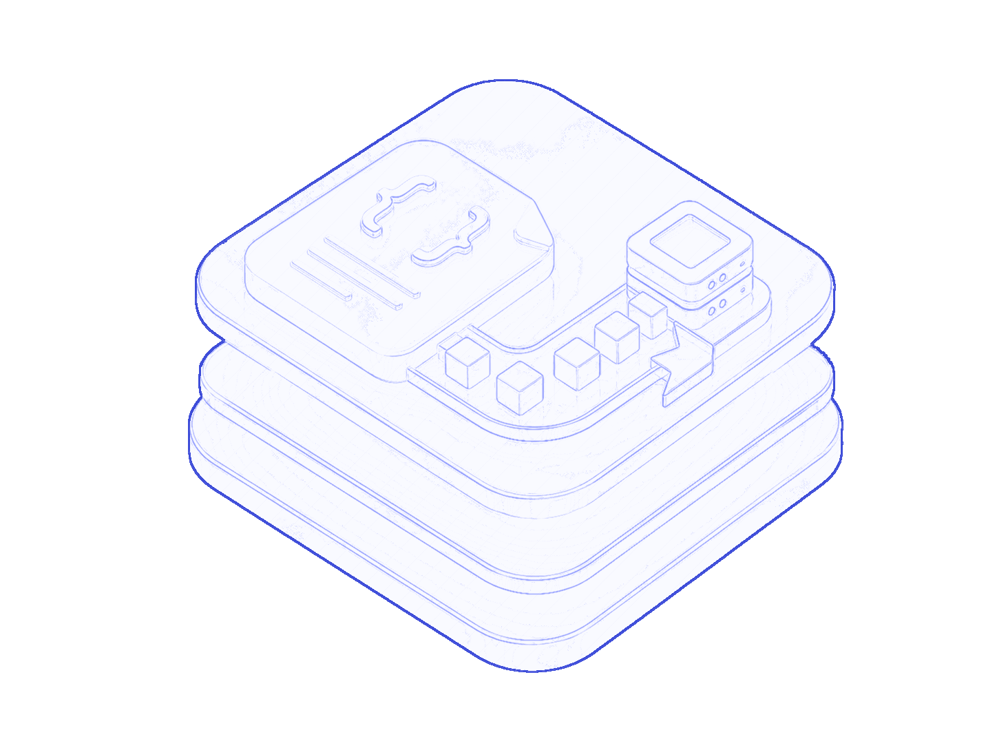3D JSON export illustration